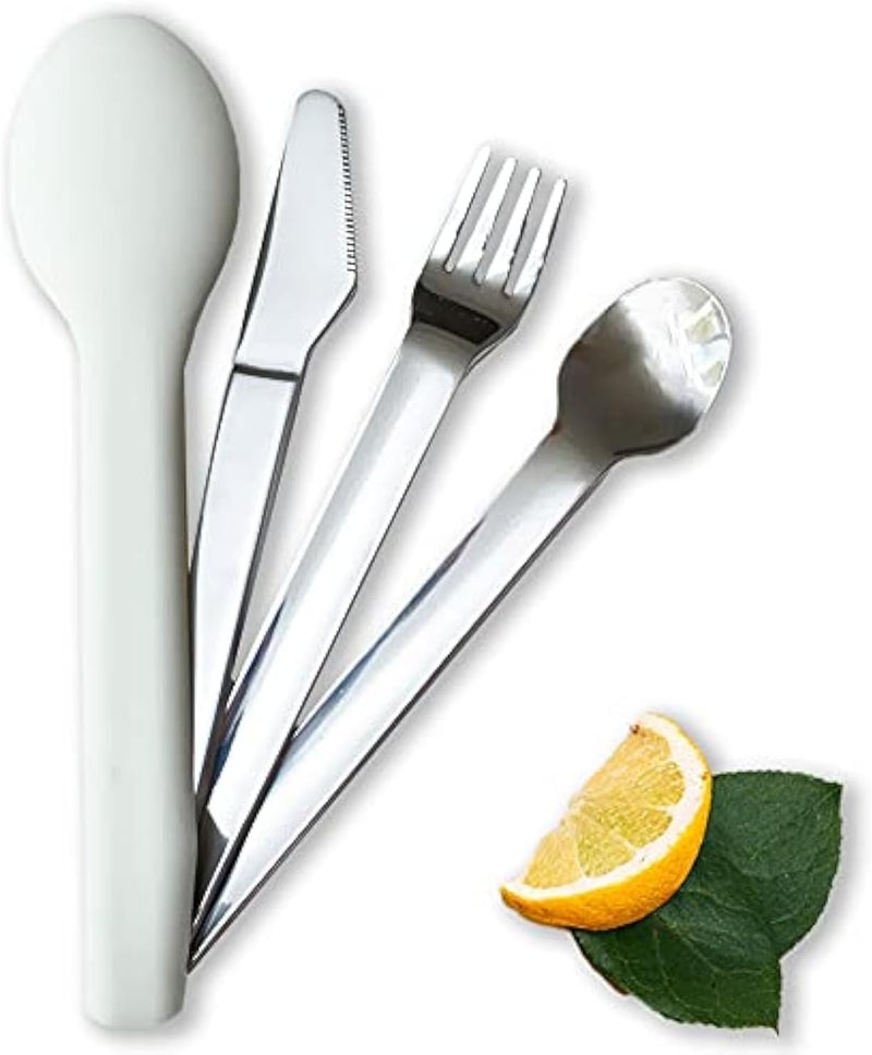 Uba Portion Control Flatware for Healthy Eating & Bariatric Diet with Silicone Case (2) - Image 1